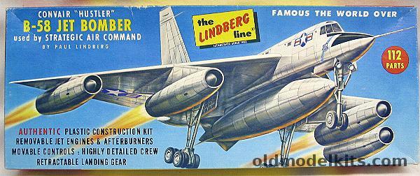 Lindberg 1/84 Convair B-58 Hustler Jet Bomber, 560-98 plastic model kit